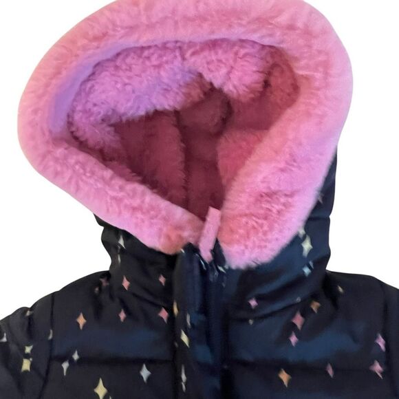 Little Girl’s Winter Coat Size 4T Falls Creek Kids Blue Pink GREAT CONDITION - Picture 2 of 7